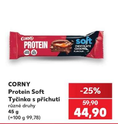 CORNY Protein Soft Tyčinka s příchutí