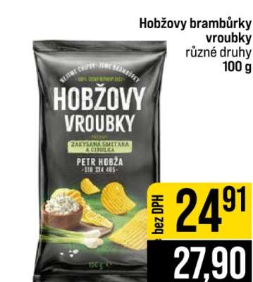 Hobžovy brambůrky vroubky
