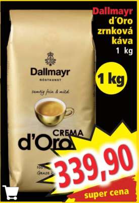 Dallmayr d'Oro zrnková káva 1 kg