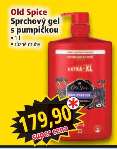 Old Spice Sprchový gel s pumpičkou