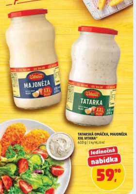 Tatarská omáčka, majonéza XXL Vitana