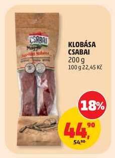 Klobása Csabai