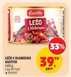 LEČO S KLOBÁSOU GUSTITO