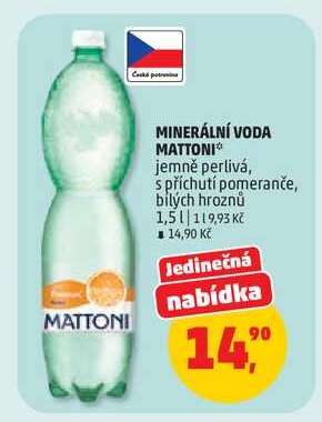 MINERÁLNÍ VODA MATTONI*