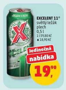 EXCELENT 11° světlý ležák plech