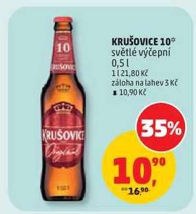 KRUŠOVICE 10 světlé výčepní