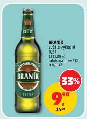 BRANÍK světlé výčepní 0,5 l