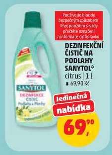 DEZINFEKČNÍ ČISTIČ NA PODLAHY SANYTOL*