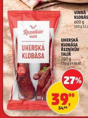 UHERSKÁ KLOBÁSA ŘEZNÍKŮV TALÍŘ