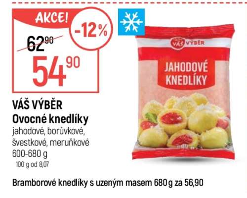 VÁŠ VÝBĚR Ovocné knedlíky