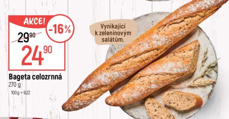 Bageta celozrnná**