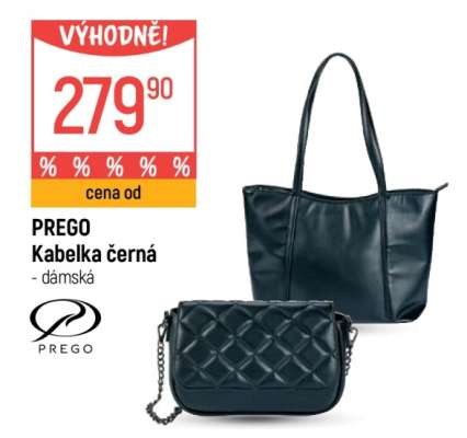 PREGO Kabelka černá
