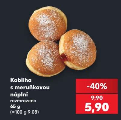 Kobliha s meruňkovou náplní