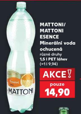 MATTONI/ MATTONI ESENCE Minerální voda ochucená