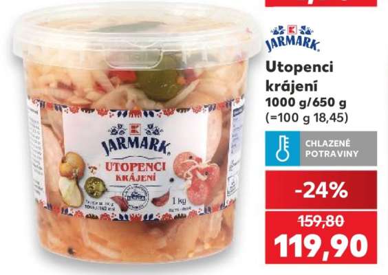 Utopenec krájený
