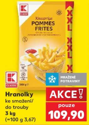 Hranolky ke smažení/do trouby