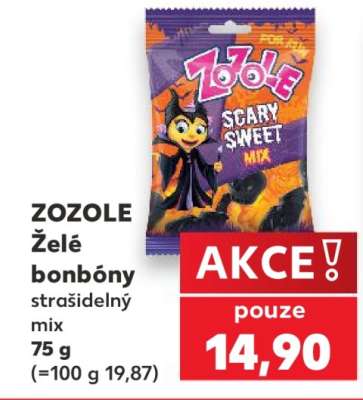 ZOZOLE Želé bonbóny strašidelný mix