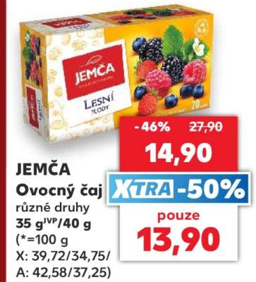 Jemča ovocný čaj
