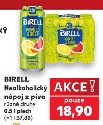 BIRELL Nealkoholický nápoj z piva