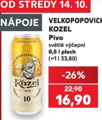 VELKOPOPOVICKÝ KOZEL Pivo