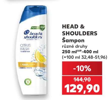 HEAD& SHOULDERS Šampon