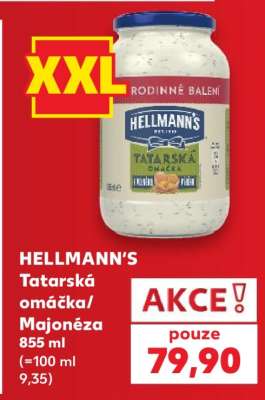 HELLMANN'S TATARSKÁ OMÁČKA, MAJONÉZA