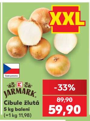 Cibule žlutá