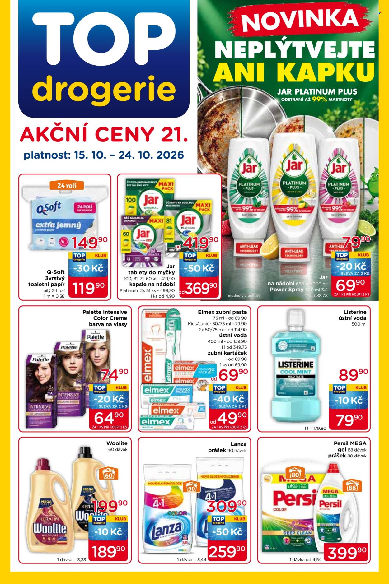 Leták TOP drogerie - 15.10.2026 - 24.10.2026. Strana 1