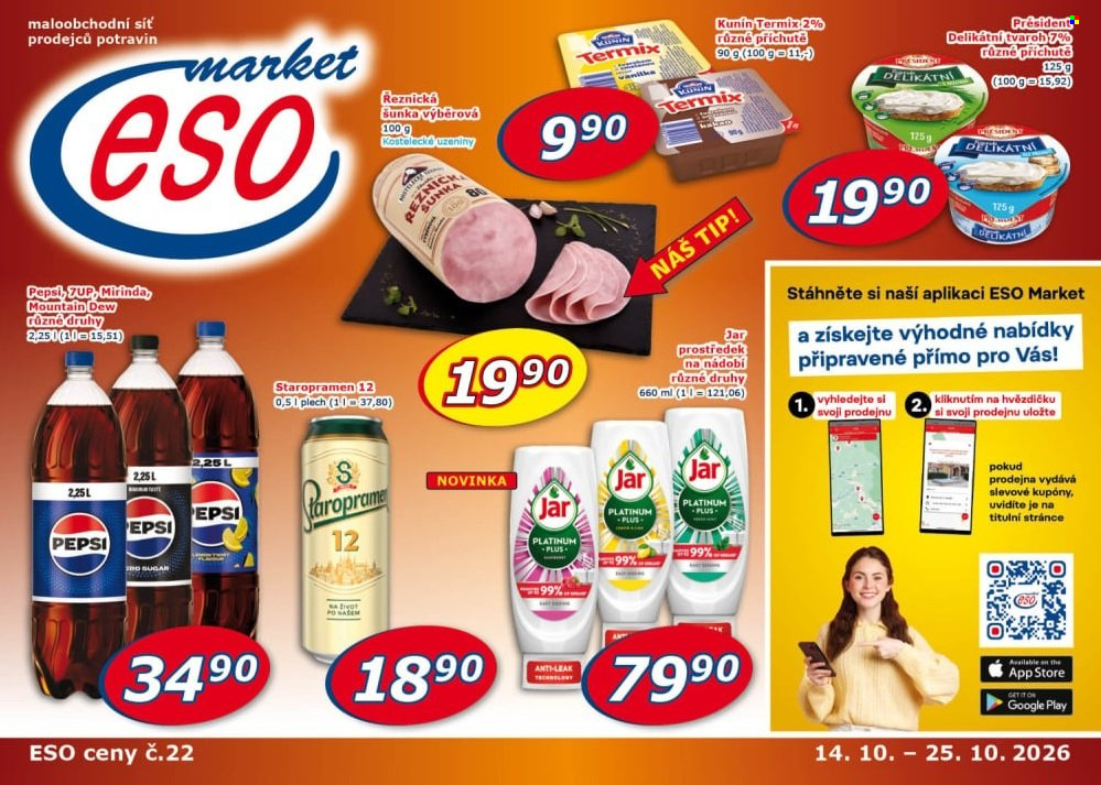 Leták ESO MARKET - 14.10.2026 - 25.10.2026. Strana 1