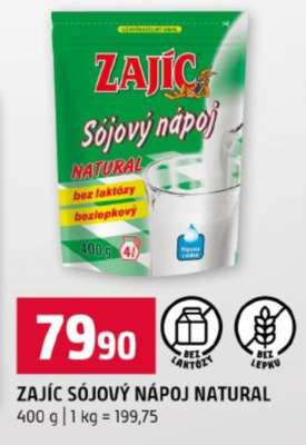 ZAJÍC SÓJOVÝ NÁPOJ NATURAL