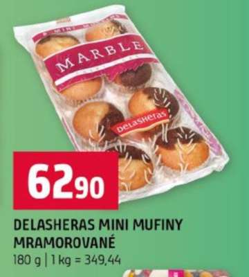 DELASHERAS MINI MUFINY MRAMOROVANÉ