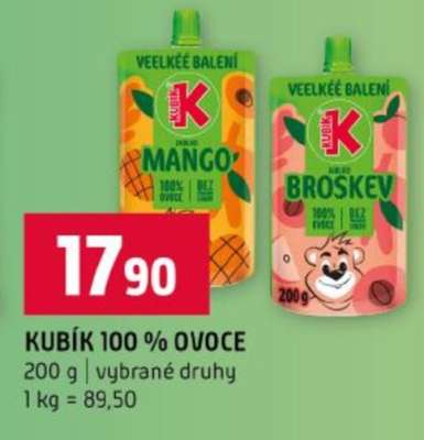 KUBÍK 100 % OVOCE