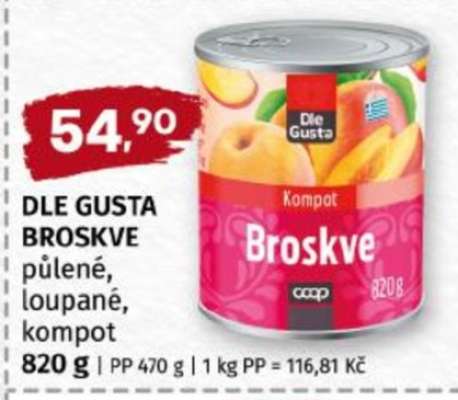 DLE GUSTA BROSKVE