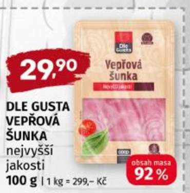 Dle Gusta Vepřová šunka