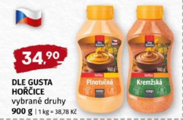 DLE GUSTA HOŘČICE