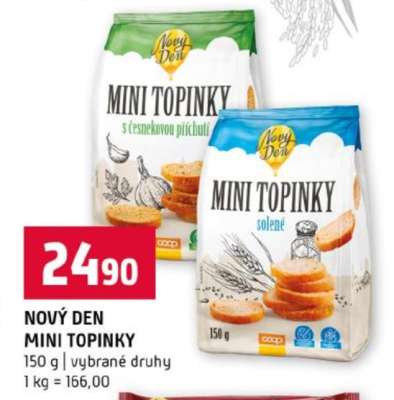 NOVÝ DEN MINI TOPINKY