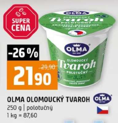 OLMA OLOMOUCKÝ TVAROH