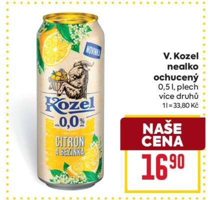V. Kozel nealko, ochucený