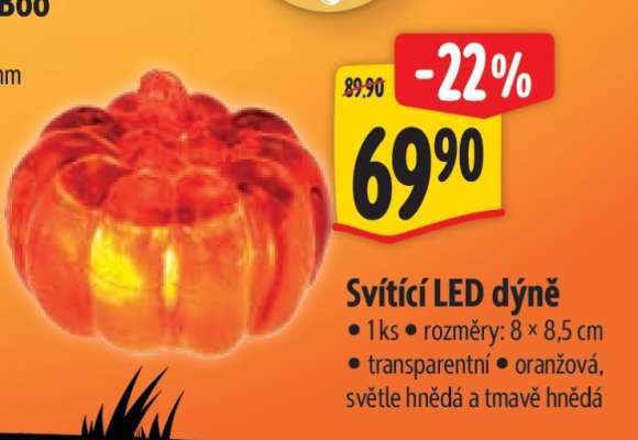 Svítící LED dýně
