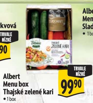 Albert Menu box Thajské zelené kari