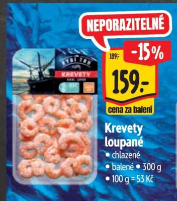 Krevety loupané