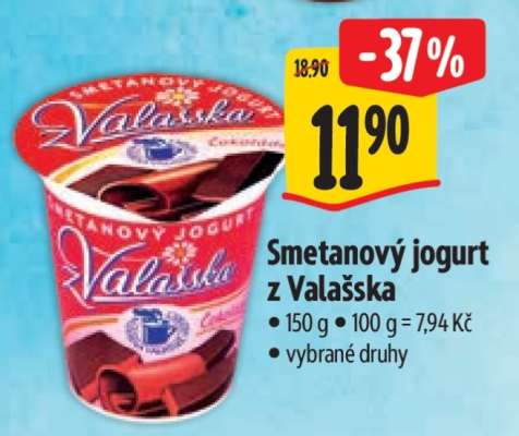 Smetanový jogurt z Valašska