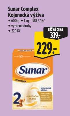 Sunar Complex kojenecká výživa