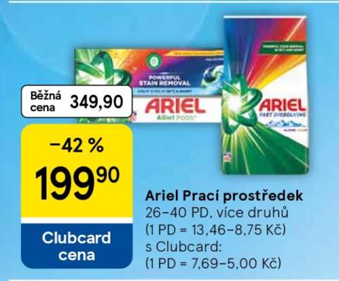 Ariel prací prostředek