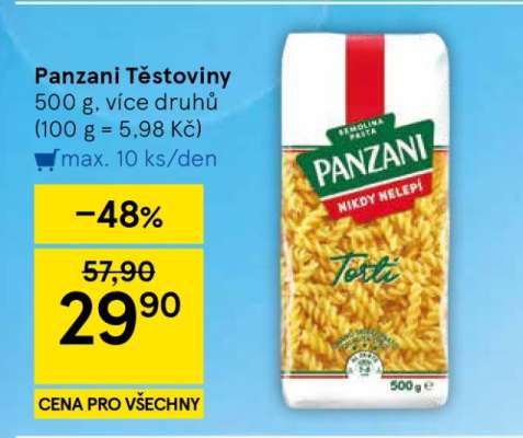 Panzani Těstoviny