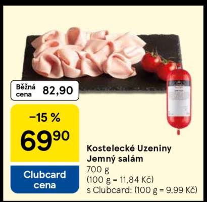Kostelecké Uzeniny Jemný salám
