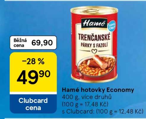 Hamé hotovky Economy