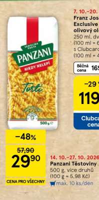Panzani Těstoviny