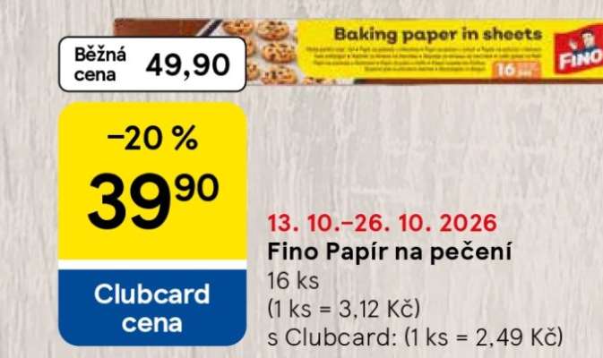 FINO Papír na pečení