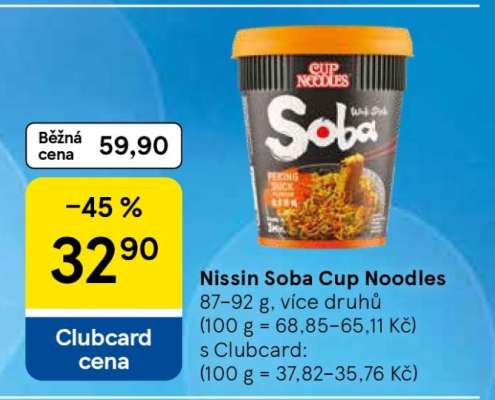 Nissin Soba Cup Noodles